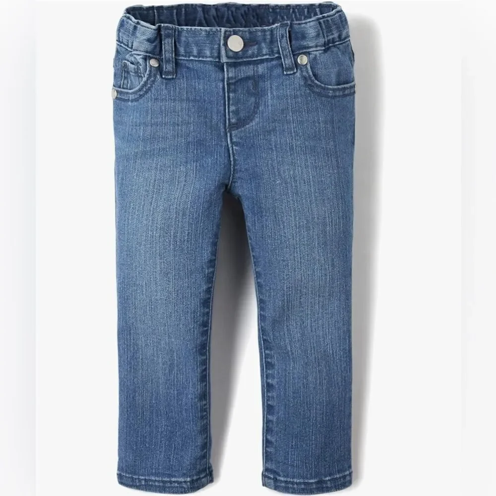 The Children’s Place Toddler Girl’s Super Skinny Adjustable Waist Denim Jeans 5T